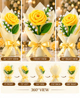 Yellow Sunshine Handmade Flower Bouquet