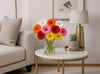 Cheerful Gerbera Blossoms Vase
