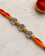 Auspicious Om & Swastik Spiritual Rakhi
