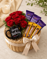 Birthday Bliss Roses & Chocolate Hamper