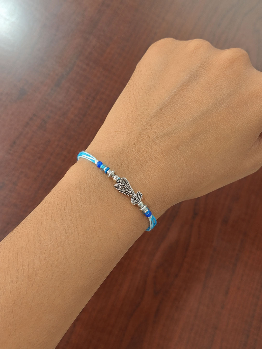 Blue Peacock Designer Rakhi