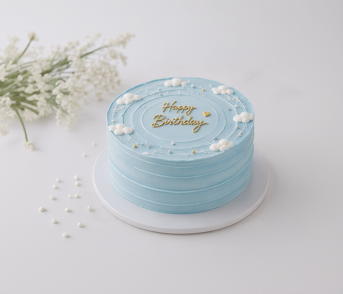 Blue Sky Celebration Cake