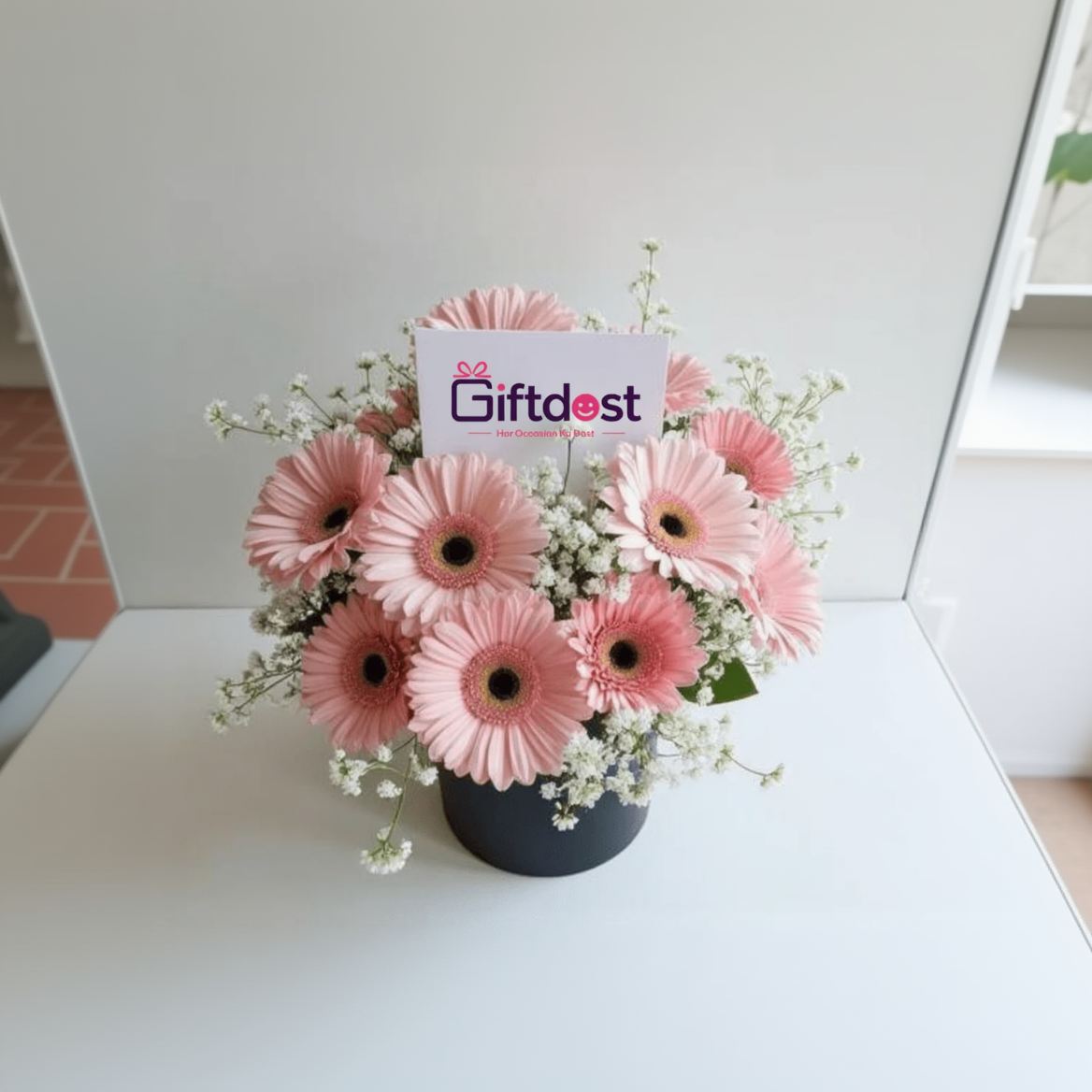 Blush Bloom Gerbera Elegance