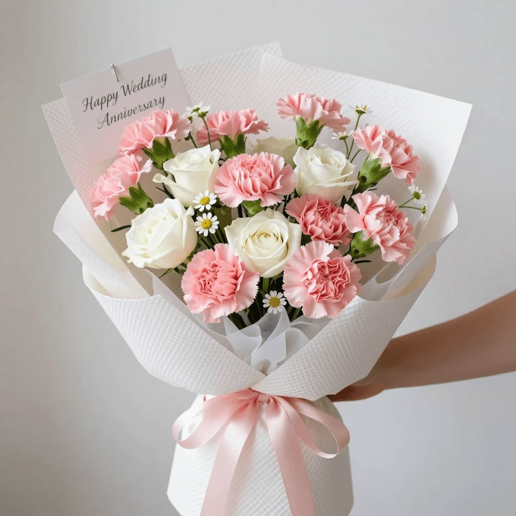 Blush Harmony Anniversary Bouquet