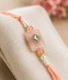Blush Pink Crystal Designer Rakhi