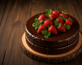 Chocolate Strawberry Delight Cake