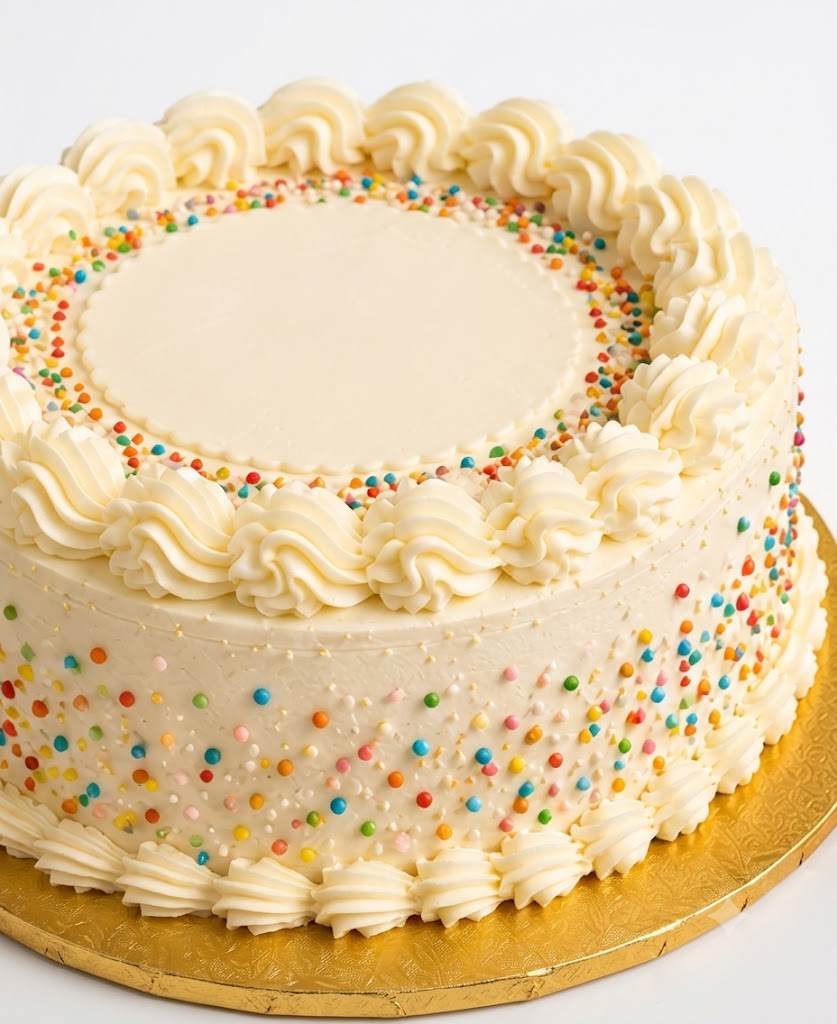 Classic Confetti Vanilla Celebration Cake