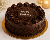 Classic Red Roses Bouquet & Chocolate Truffle Cake Birthday Combo