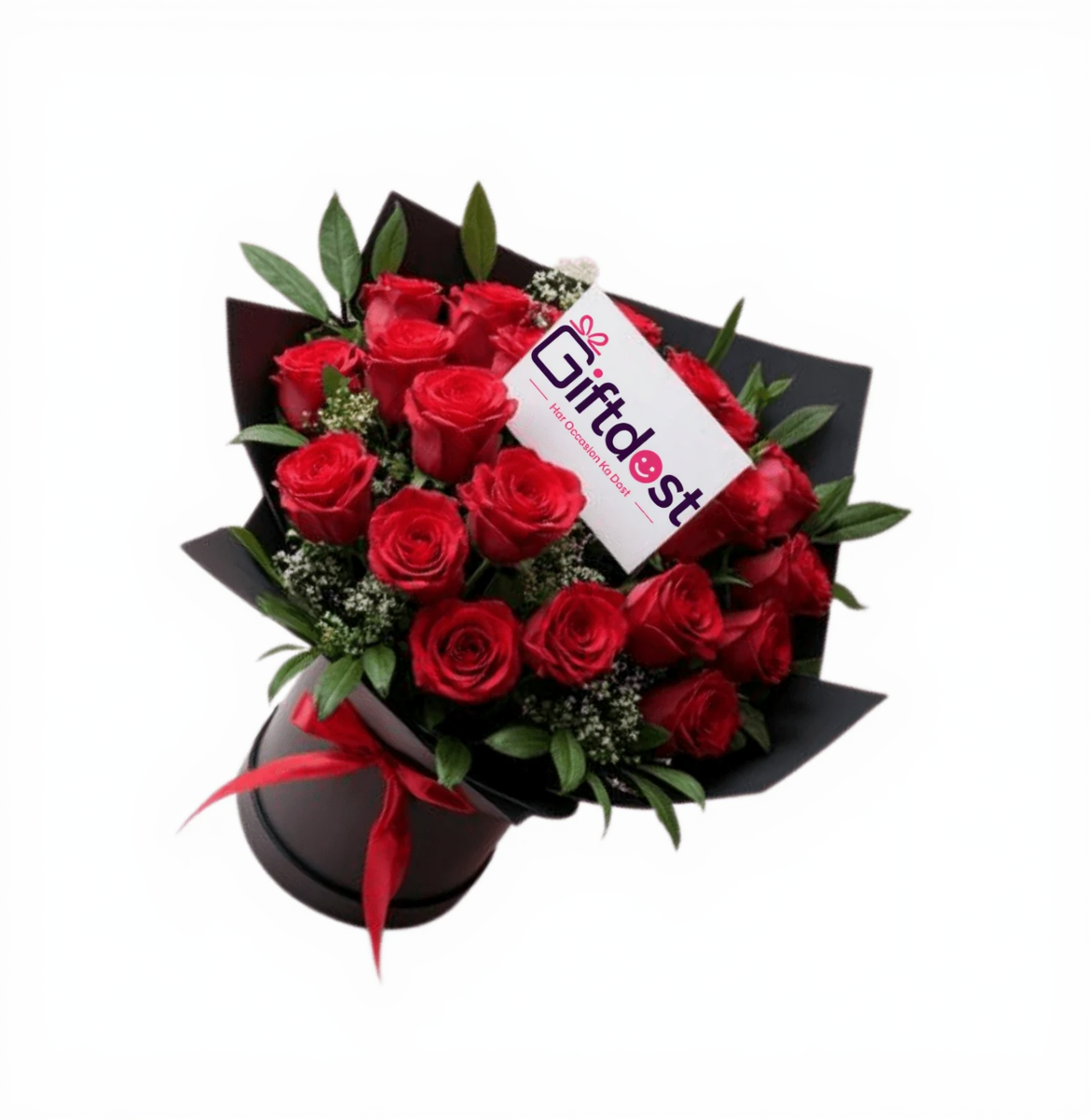 Crimson Romance Rose Box