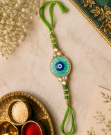 Divine Evil Eye Crystal Rakhi