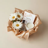 Elegant Daisy Perfume & Candle Birthday Gift Basket