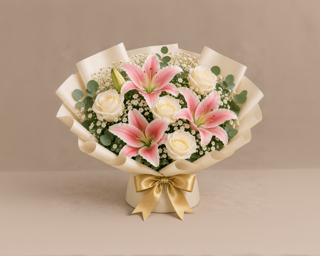 Elegant Lily & Rose Birthday Celebration Combo