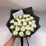 Elegant White Rose Luxury Bouquet