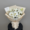 Eternal Grace White Orchid & Lily Anniversary Bouquet