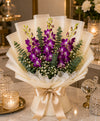 Royal Purple Orchid Bouquet (5 Purple Dendrobium Orchids)