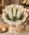 Snow White Orchid Elegance (5 White Dendrobium Orchids)