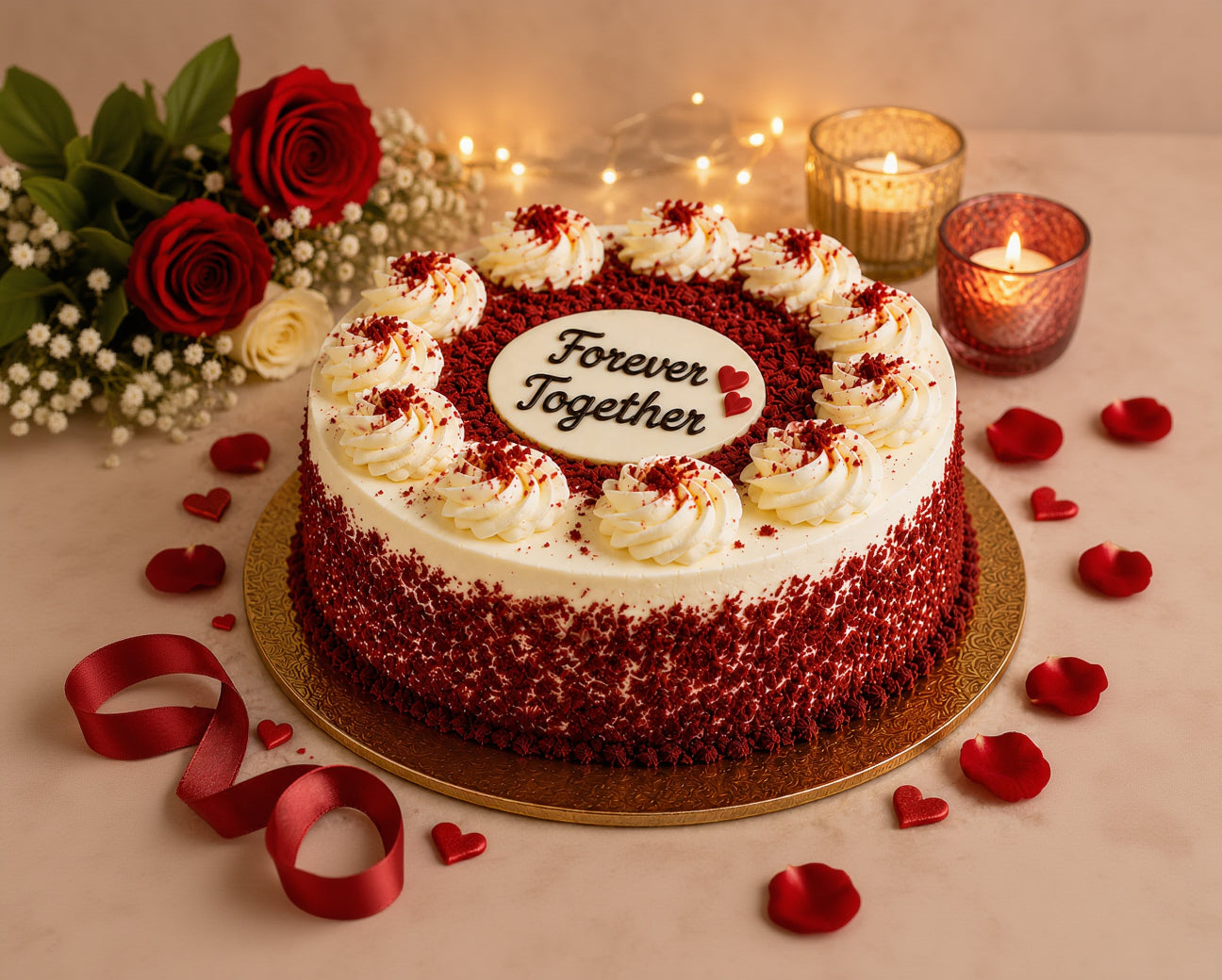 Forever Together Red Velvet Cake