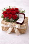 Forever Yours Proposal Rose Basket