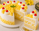 Fresh Pineapple Delight Cream Cake