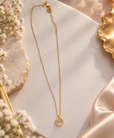 Golden Circle Pendant Necklace – Elegant Minimal Jewellery