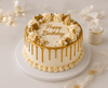 Golden Drip Celebration Cake