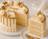 Golden Drip Celebration Cake