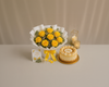 Golden Roses & Butterscotch Birthday Celebration Combo