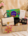 Luxury Women's Gift Hamper with Handbag, Cadbury Celebrations & Designer Accessories