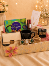 Luxury Women's Gift Hamper with Cadbury Celebrations, Handbag & Designer Accessories