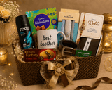 Premium Rakhi Gift Hamper with Best Brother Mug, Wallet, Belt & Chocolates