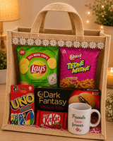 Friendship Day Fun Snack Hamper with Personalized Mug & UNO Cards