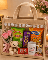 Premium Friendship Day Gift Hamper with Best Friends Forever Mug, Teddy Bear & Chocolates