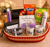 Premium Raksha Bandhan Bhai Bhabhi Gift Hamper with Personalized Mugs, Wallet & Snacks
