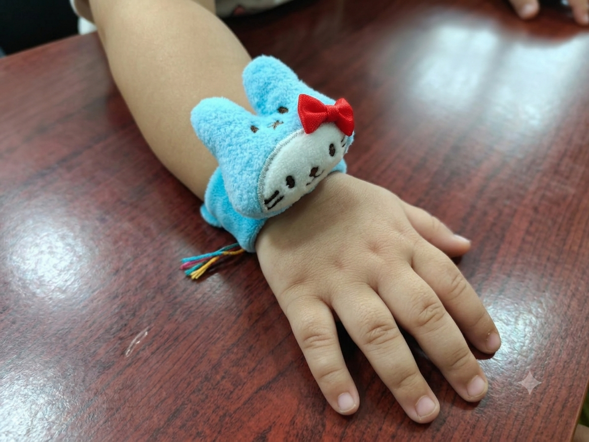 Hello Kitty Plush Slap Rakhi for Kids
