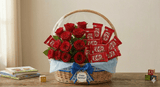 KitKat & Crimson Roses Celebration Basket