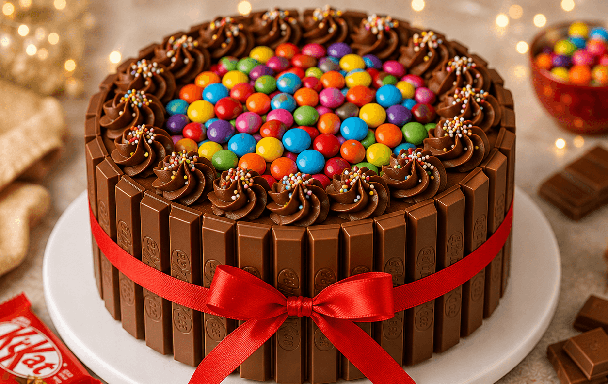 KitKat Gems Chocolate Truffle Cake