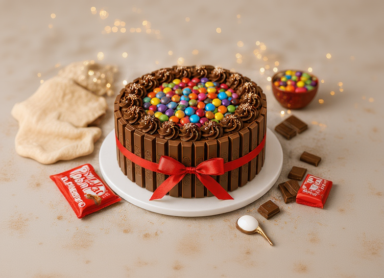 KitKat Gems Chocolate Truffle Cake