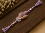 Lavender Butterfly Designer Rakhi