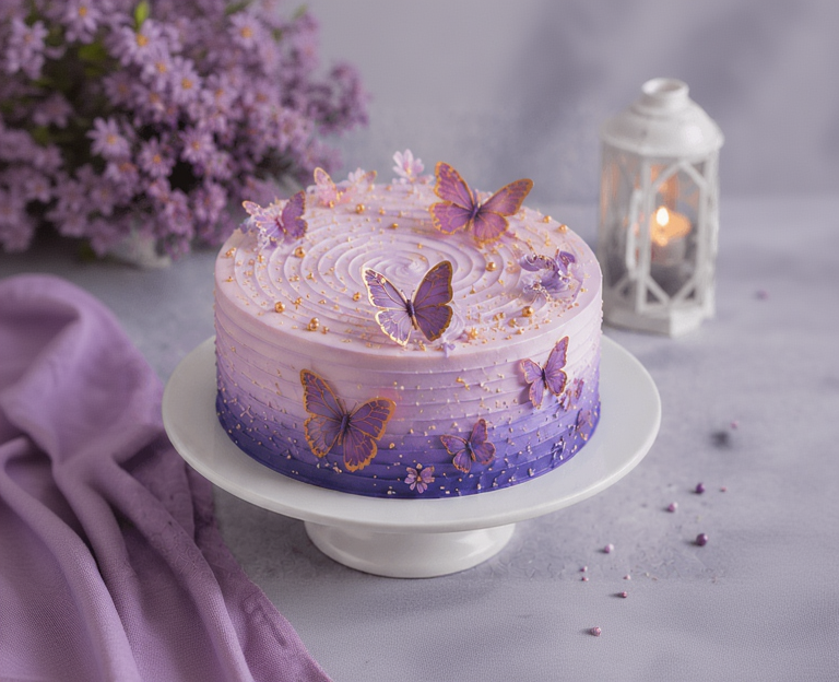 Lavender Butterfly Dream Cake