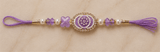 Lavender Pearl Butterfly Designer Rakhi