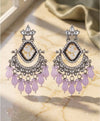 Lavender Royale Chandbali Earrings