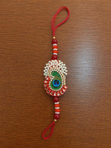 Mayur Crest Pearl Designer Rakhi
