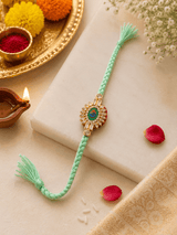Mint Green Evil Eye Designer Rakhi
