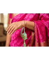 Mint Green Floral Designer Lumba Rakhi