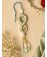 Mint Green Pearl Designer Lumba Rakhi