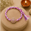 Pastel Braided Pearl Designer Rakhi