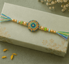 Pastel Evil Eye Beaded Designer Rakhi