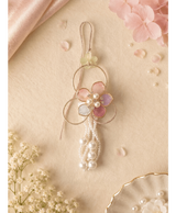 Pastel Floral Pearl Designer Lumba Rakhi