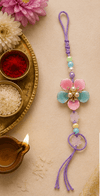 Pastel Floral Pearl Designer Rakhi