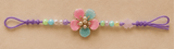 Pastel Floral Pearl Designer Rakhi